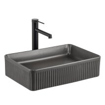 Tezgah Üstü Lavabo Mat Füme E-W1004MF 