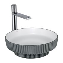 Tezgah Üstü Lavabo Mat Gri & Beyaz E-W1501MGB 