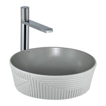  Tezgah Üstü Lavabo Mat Gri & Beyaz E-W1502MAG