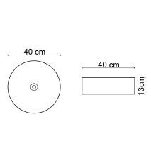  Tezgah Üstü Lavabo Mat Gri & Beyaz E-W1502MAG - 3