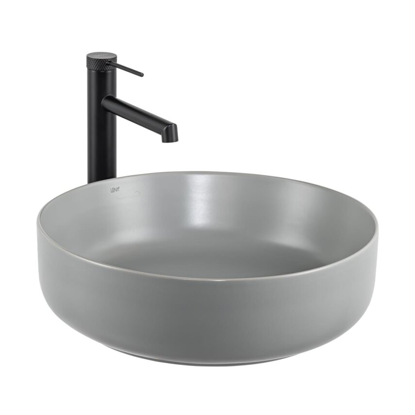 Tezgah Üstü Lavabo Mat Gri E-W1201MG  - 1