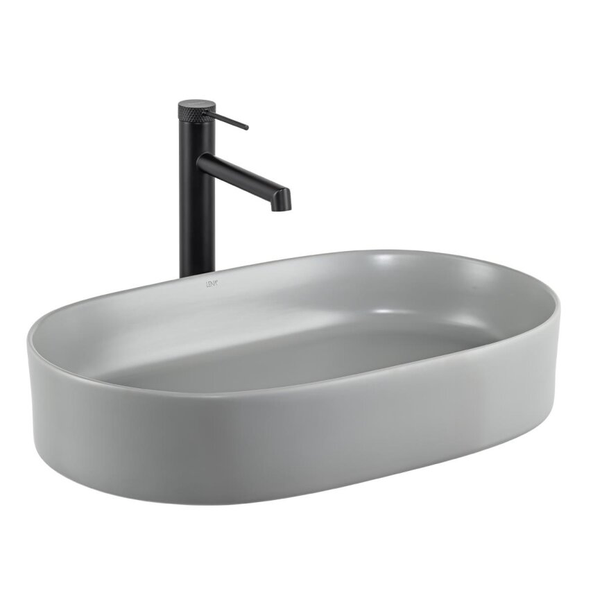Tezgah Üstü Lavabo Mat Gri E-W1202MG  - 1