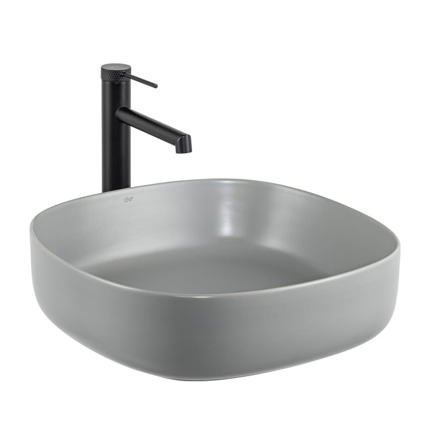 Tezgah Üstü Lavabo Mat Gri E-W1203MG - 1