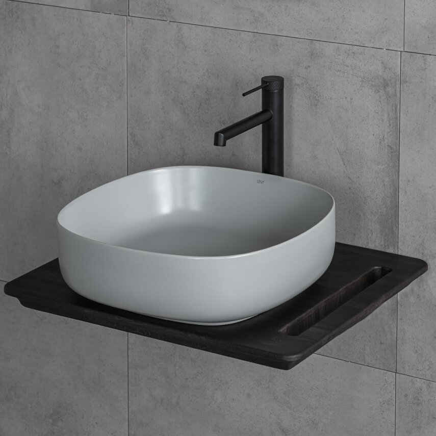 Tezgah Üstü Lavabo Mat Gri E-W1203MG - 3
