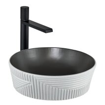  Tezgah Üstü Lavabo Mat Koyu Gri & Beyaz E-W1502MKG