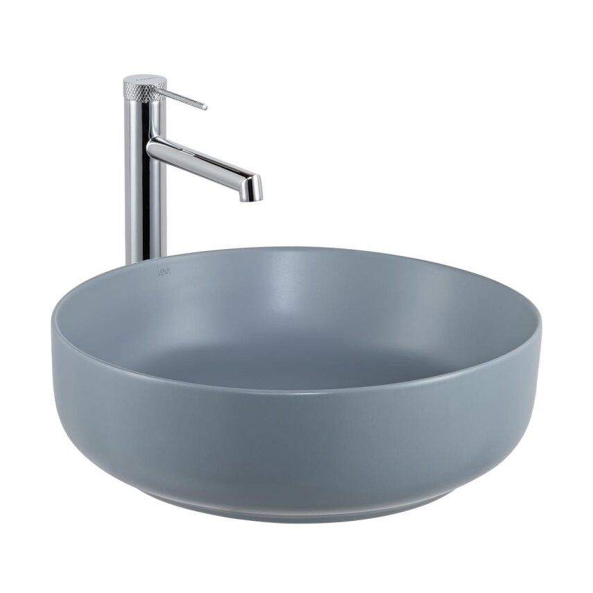  Tezgah Üstü Lavabo Mat Mavi E-W1201MM - 1
