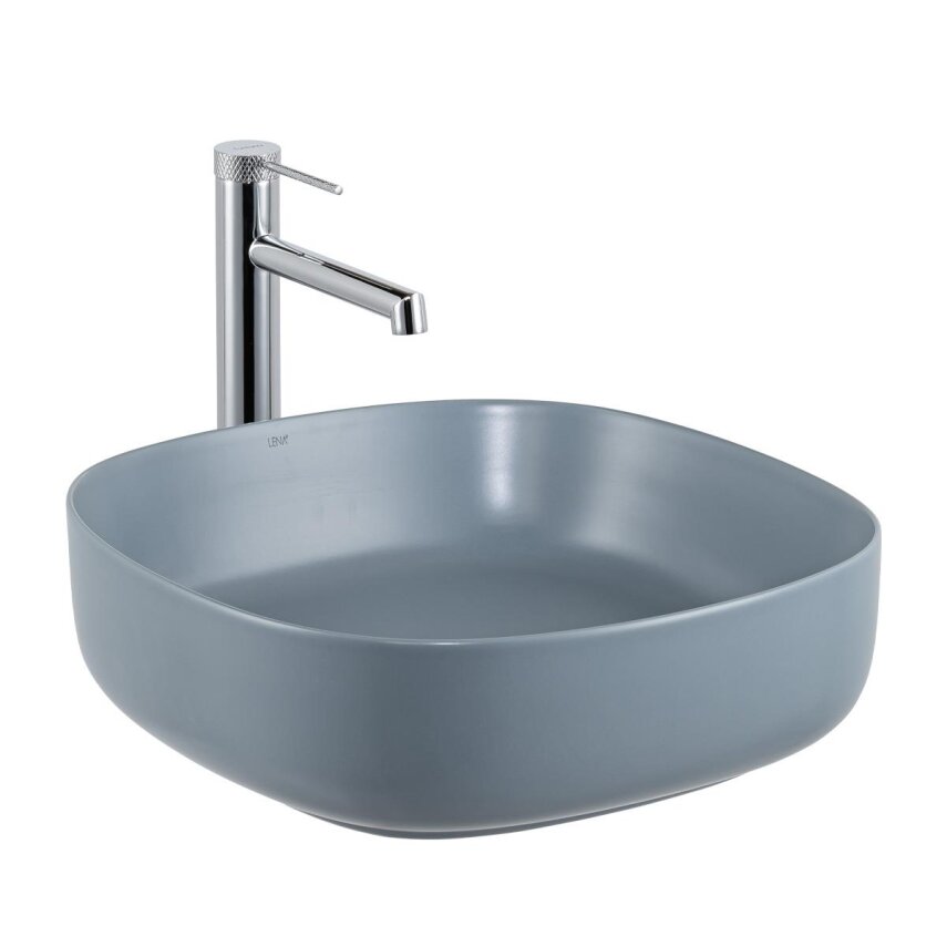 Tezgah Üstü Lavabo Mat Mavi E-W1203MM - 1