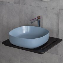 Tezgah Üstü Lavabo Mat Mavi E-W1203MM - 3