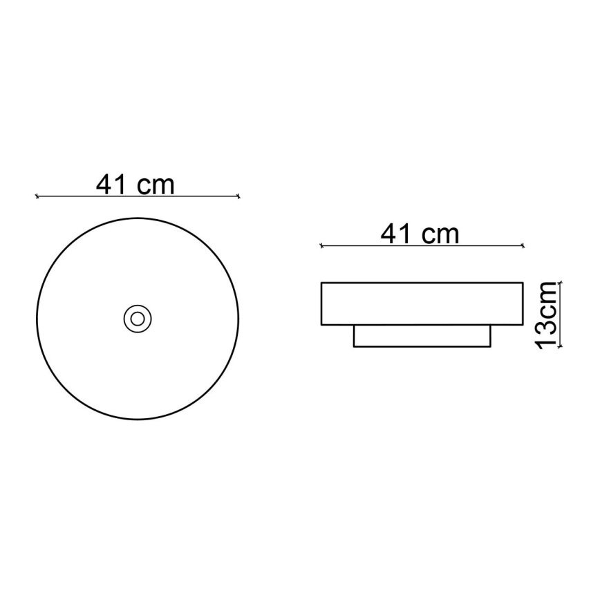 Tezgah Üstü Lavabo Mat Siyah & Beyaz E-W1501MSB - 3