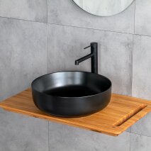 Tezgah Üstü Lavabo Mat Siyah E-W1201MS  - 3