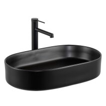 Tezgah Üstü Lavabo Mat Siyah E-W1202MS 