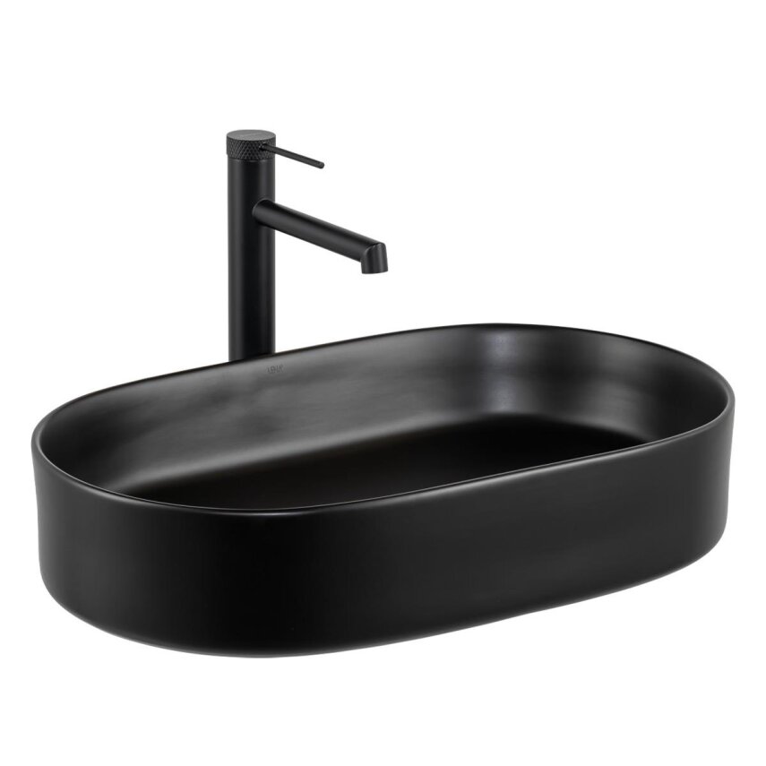Tezgah Üstü Lavabo Mat Siyah E-W1202MS - 1