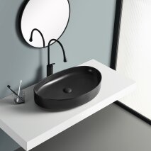 Tezgah Üstü Lavabo Mat Siyah EY-4714MS  - 3