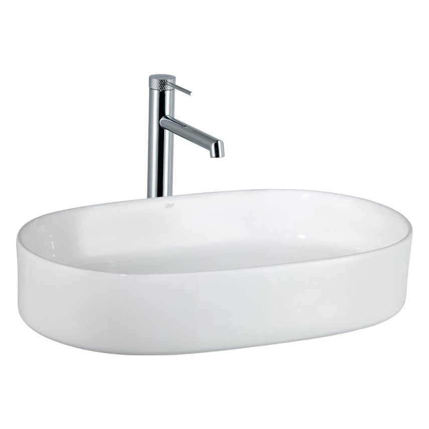  Tezgah Üstü Lavabo Parlak Beyaz E-W1202 - 1
