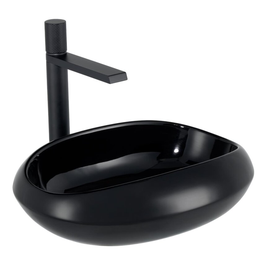 Tezgah Üstü Lavabo Parlak Siyah EY-4710S  - 1