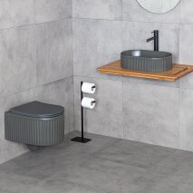 Tezgah Üstü Mat Füme Lavabo E-W1002MF - 3