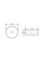 Tezgah Üstü Porselen Lavabo E-2110 - 2