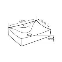 Tezgah Üstü Porselen Lavabo E-3034 - 2