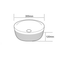 Tezgah Üstü Porselen Lavabo E-4000A  - 2