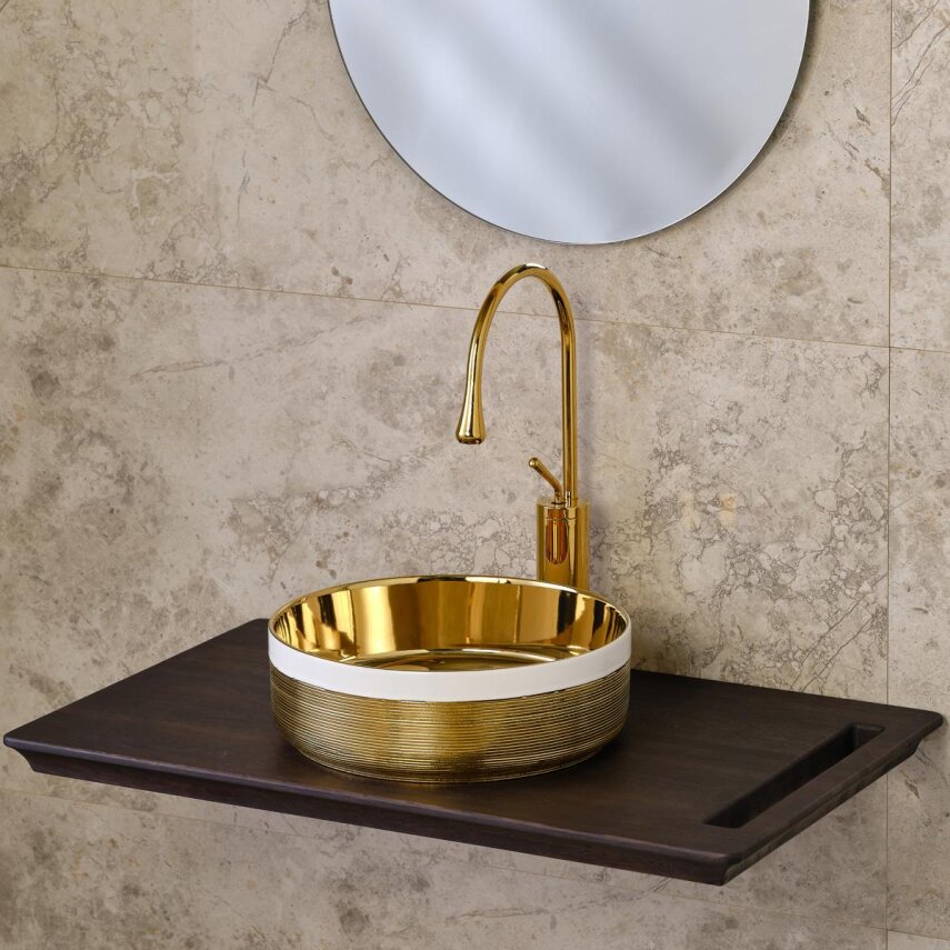 Tezgah Üstü Porselen Lavabo E-4000A  - 3