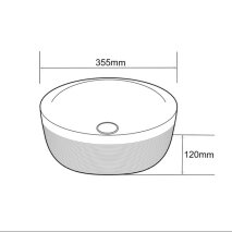 Tezgah Üstü Porselen Lavabo E-4000R  - 2