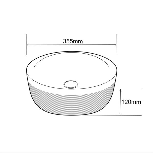 Tezgah Üstü Porselen Lavabo E-4000R  - 2