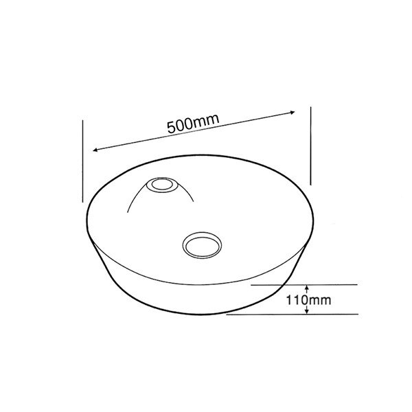 Tezgah Üstü Porselen Lavabo E-4044A  - 2