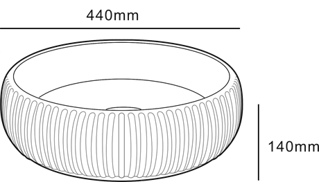  Tezgah Üstü Porselen Lavabo E-4161S - 3