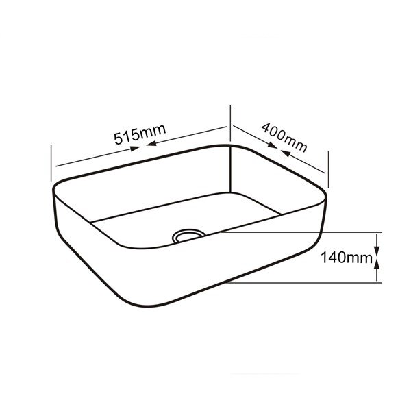 Tezgah Üstü Porselen Lavabo E-4619  - 2