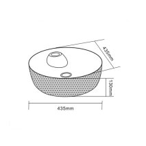 Tezgah Üstü Porselen Lavabo E-5001A  - 2