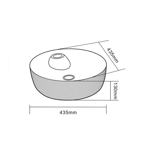 Tezgah Üstü Porselen Lavabo E-5002A  - 2