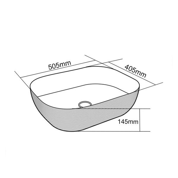 Tezgah Üstü Porselen Lavabo E-5003R  - 2