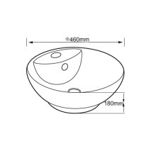 Tezgah Üstü Porselen Lavabo E-5033  - 2