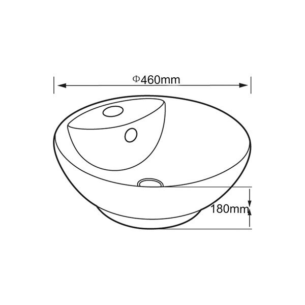 Tezgah Üstü Porselen Lavabo E-5033  - 2