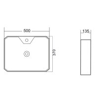 Tezgah Üstü Porselen Lavabo E-5406  - 2