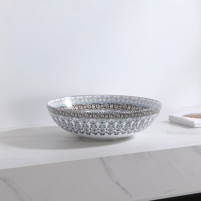  Tezgah Üstü Porselen Lavabo E-7029  - 2