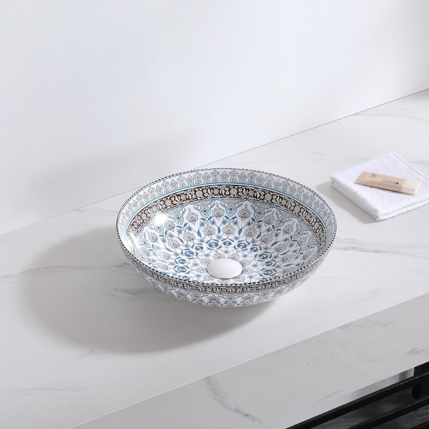  Tezgah Üstü Porselen Lavabo E-7029  - 3
