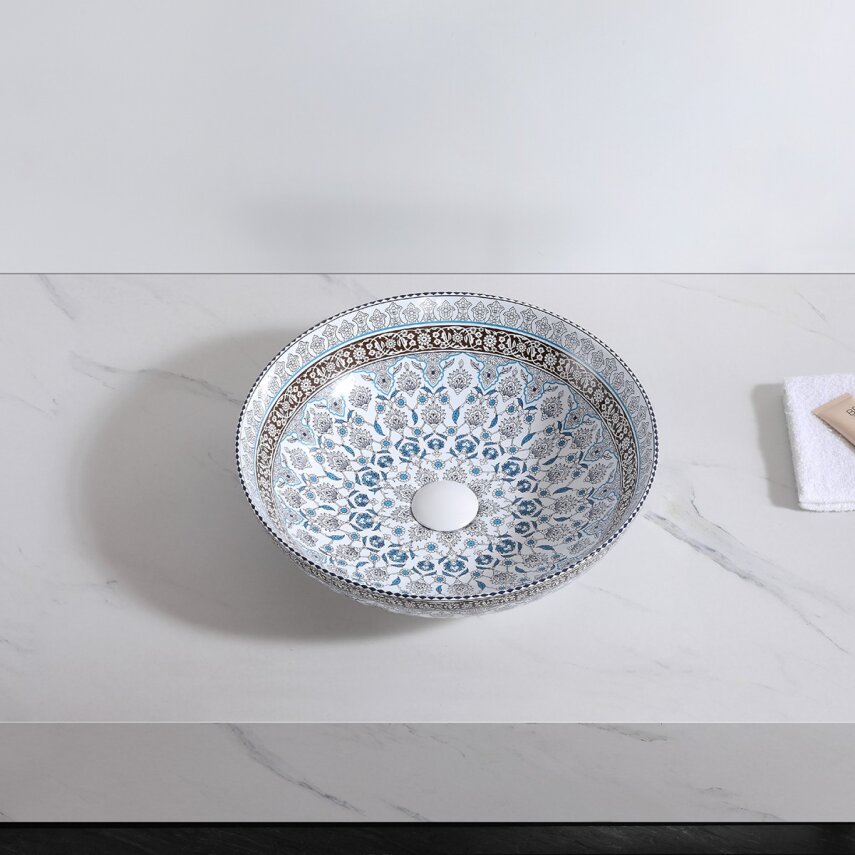  Tezgah Üstü Porselen Lavabo E-7029  - 4