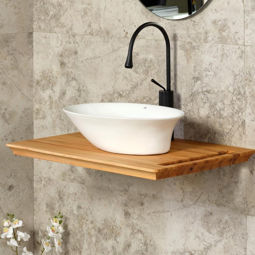 Tezgah Üstü Porselen Lavabo EH-4610MB  - 2