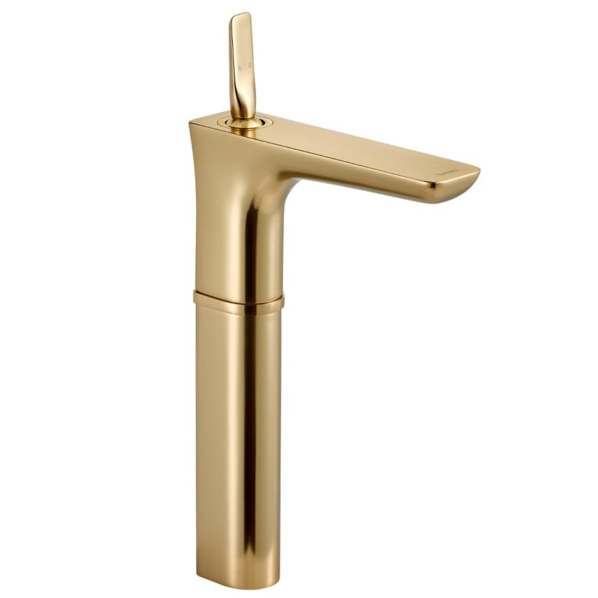 Yüksek Lavabo Bataryası Mat Altın FK-5122  - 1