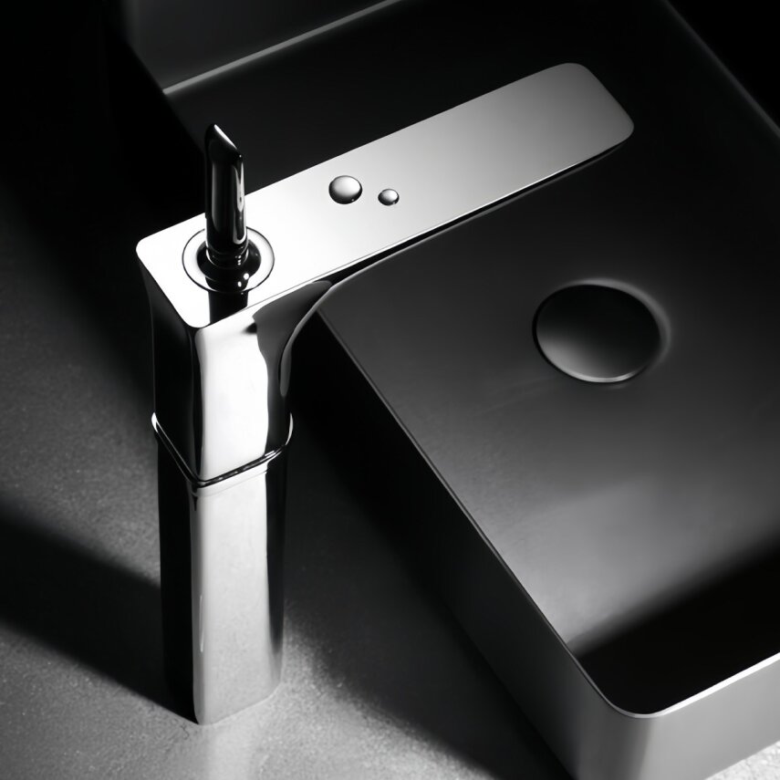 Yüksek Lavabo Bataryası Mat Krom FK-5121  - 2